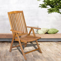 TEAK RECLINING ARM CHAIR