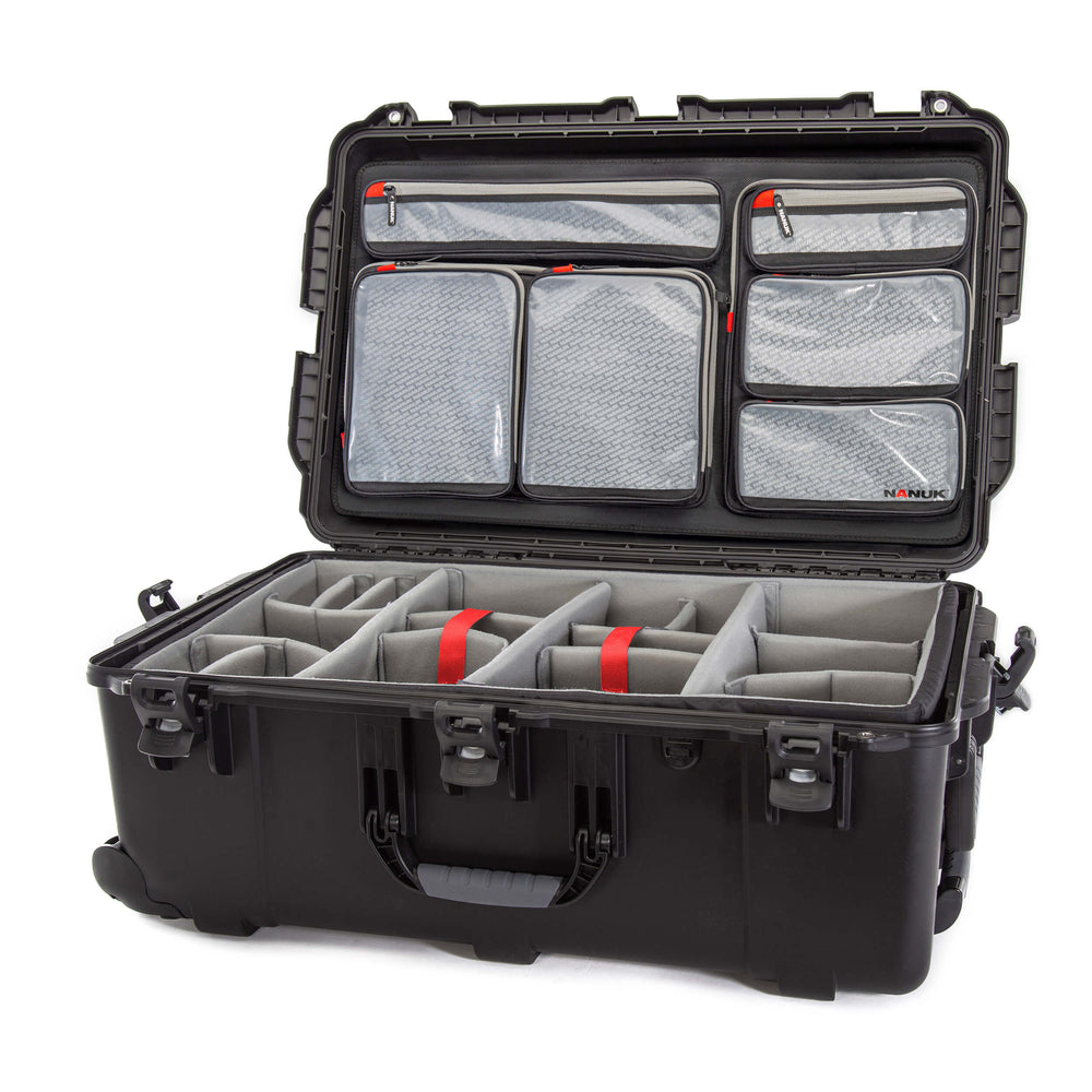 NANUK 963 CASE W/LID ORG W/ DIVIDER BLACK