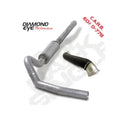 Cat Back Exhaust System For 06-07 Silverado/Sierra 2500/3500 4 Inch Single Side With Muffler Aluminized Diamond Eye