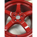 Gram Lights 57DR 18x9.5 +38 5-114.3 Milano Red Wheel (Min Order Qty 20)