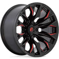 D823 22X10 6X5.5 G-BLK MILL C-RED -18MM