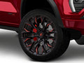 D823 22X10 6X5.5 G-BLK MILL C-RED -18MM