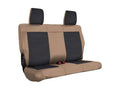 PRP 07-10 Jeep Wrangler JK Rear Seat Covers/2 door - Black/Tan