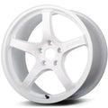 Gram Lights 57CR 18x9.5 +38 5x100 Ceramic White Pearl Wheel