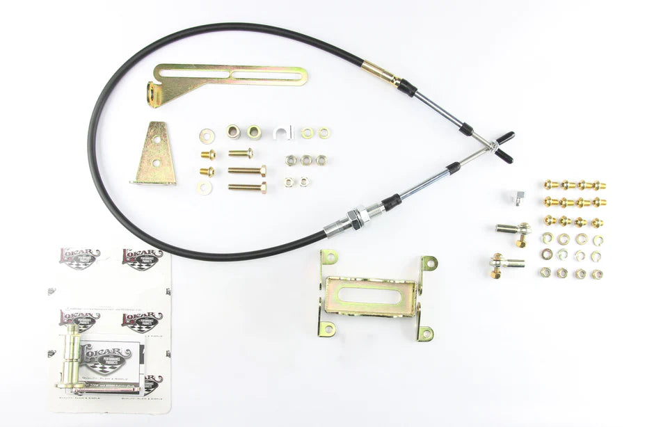 CO SHIFTER FORD AOD CHROME 23IN SINGLE BEND LEVER PISTON KNOB
