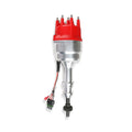 MSD Ready-To-Run Marine Distributor Ford 351C-460, Steel Gear MSD'S Marine Pro-Billet Distributor With Small Diameter Red Cap And Ready To Run W/Steel Gear, No Ignition Box Needed MSD Ignition