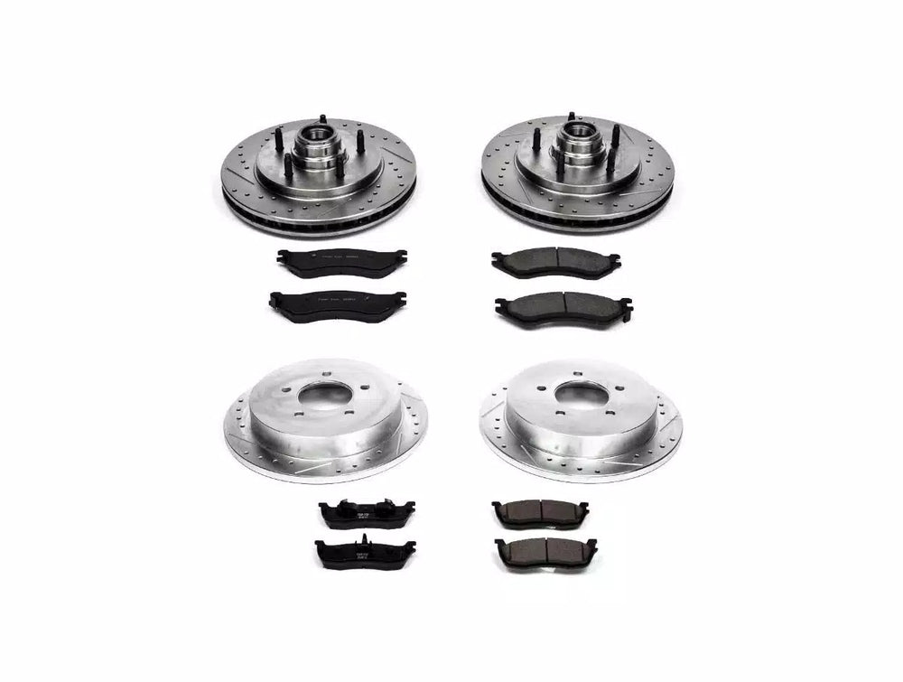 Power Stop 97-00 Ford Expedition Front & Rear Z23 Evolution Sport Brake Kit
