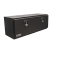 18X18X48 UNDERBODY CARBON STEEL DROP DOWN DOOR TOOLBOX DBL LATCH THANDLE BLK