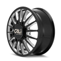 SUMMIT DUALLY FRONT (9110) GLOSS BLACK/MILLED SPOKES 20X8.25 8170 115MM 124.9MM