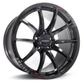 Versus VT125S 18X9.5 +38 5-100 Super Dark Gunmetal/MC/RAP (Red Clear)