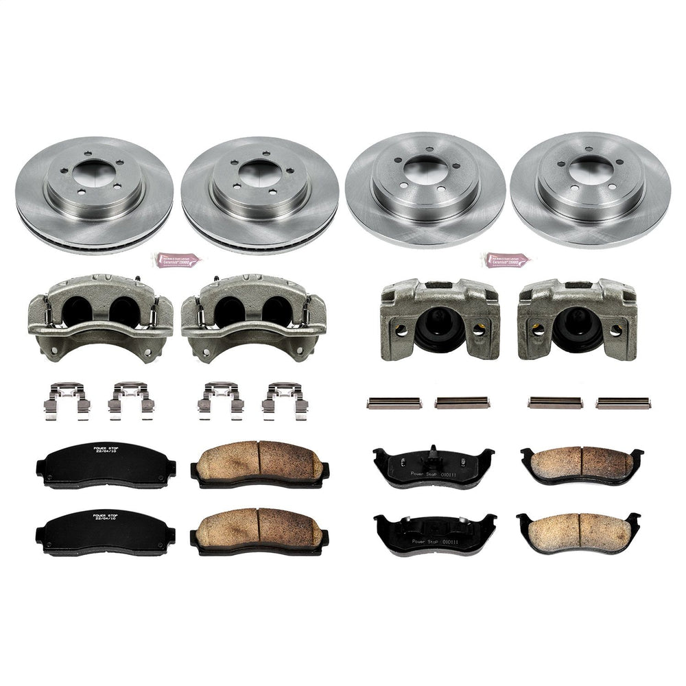 Power Stop 02-05 Ford Explorer Front & Rear Autospecialty Brake Kit w/Calipers