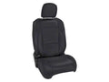 PRP Jeep Wrangler JL Front Seat Covers Jeep Gladiator JT- with Molle Back (Pair) - Black/Orange