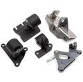 92-95 Civic Polished Aluminum Conversion Engine Mount Kit B/D Series Manual / Auto 2 Manual/Hydro 400-500HP 85A Grey Innovative Mounts