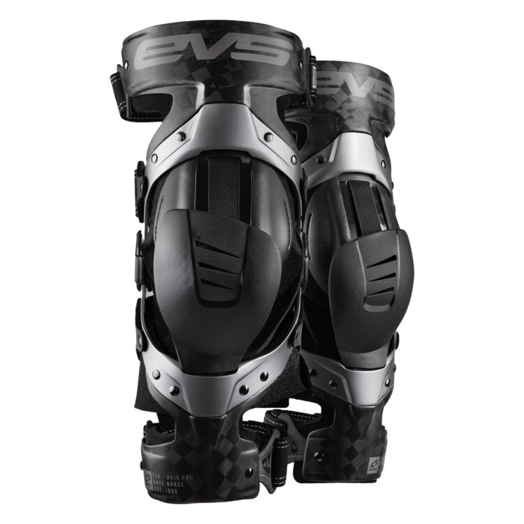 EVS Axis Pro Knee Brace Pair Black/Grey - XL