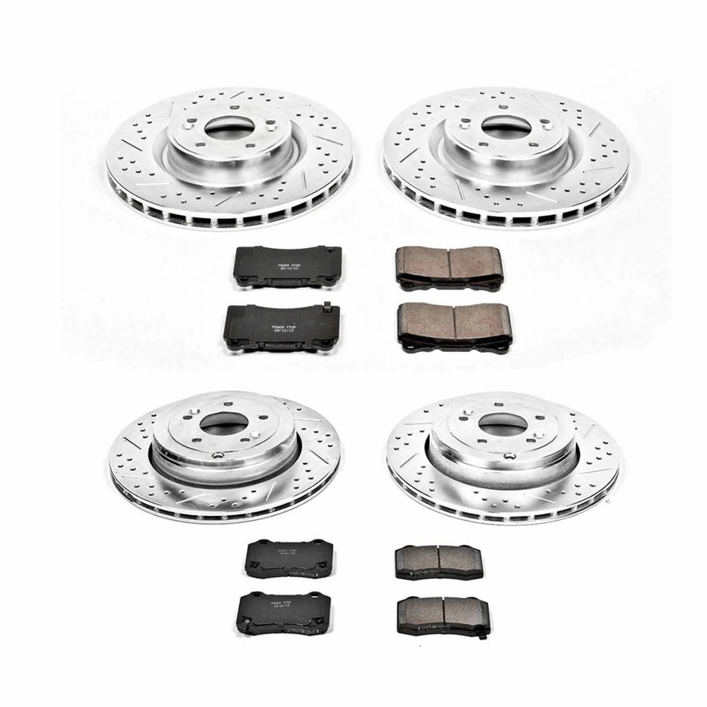Power Stop 10-16 Hyundai Genesis Coupe Front & Rear Z23 Evolution Sport Brake Kit