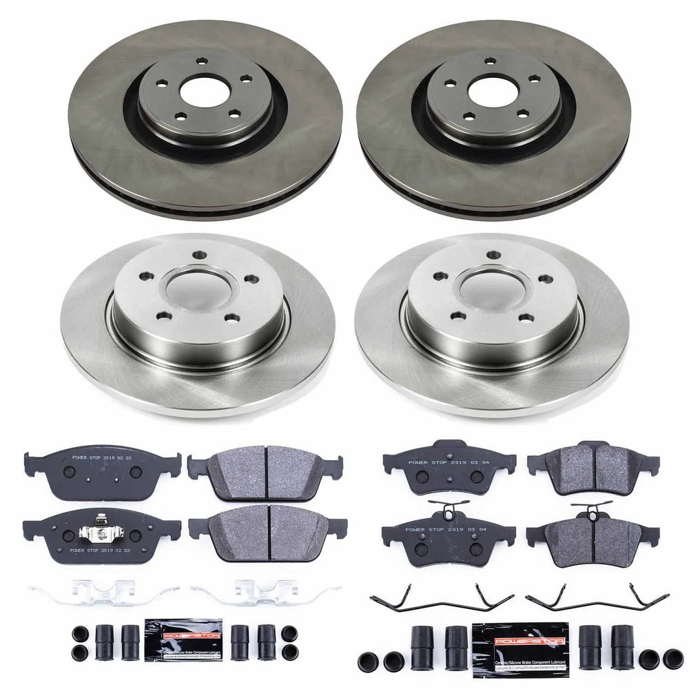 Power Stop 13-14 Ford Focus Front & Rear Track Day SPEC Brake Kit