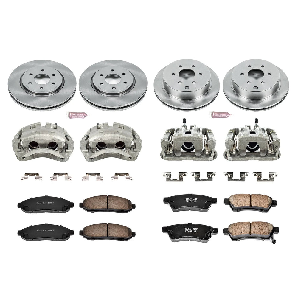 Power Stop 05-18 Nissan Frontier Autospecialty Kit w/ Calipers - Front and Rear