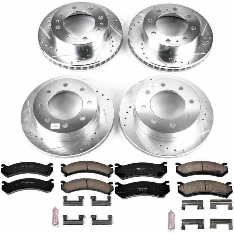 Power Stop 2004 Chevrolet Silverado 2500 HD Front & Rear Z23 Evolution Sport Brake Kit