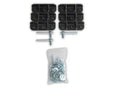 Dominator Xtreme D6 SideSteps 73 Inch With Frame Mounted Bracket Kit Textured Black 2021-2025 Ford Bronco Go Rhino