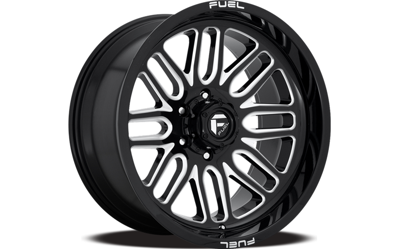 ~(52 lbs. 25X25X15)~ IGNITE 22x12 5x127.00 GLOSS BLACK MILLED (-43 mm)