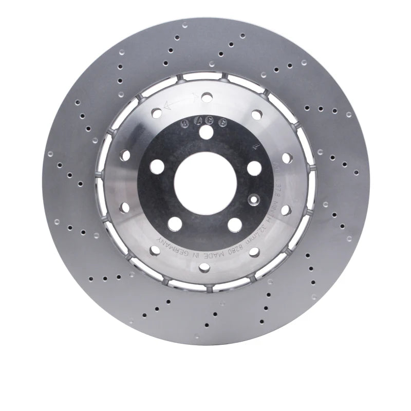 DFC 08-12 Audi R8 Front Drilled Hi-Carbon Alloy Geomet Coated Rotor