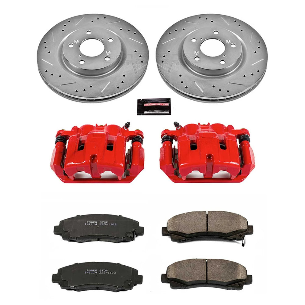 Power Stop 09-14 Acura TL Front Z23 Evolution Sport Brake Kit w/Calipers
