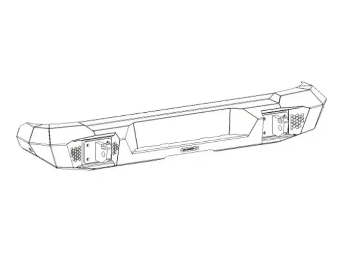Go Rhino 2007-2018 Jeep Wrangler JK JKU Trailline Rear Full Width Bumper - New 273220T