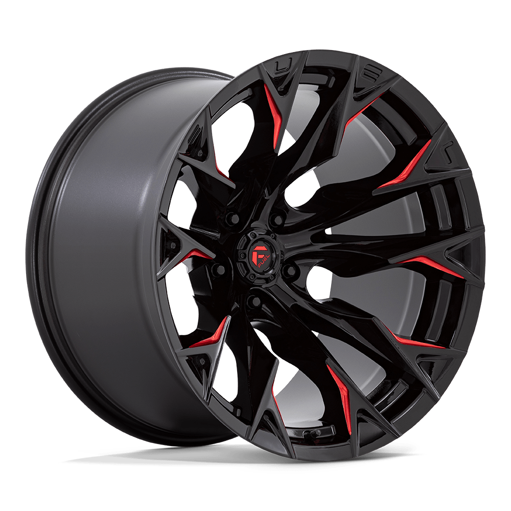 D823 20X12 5X5.0 G-BLK MILL C-RED -