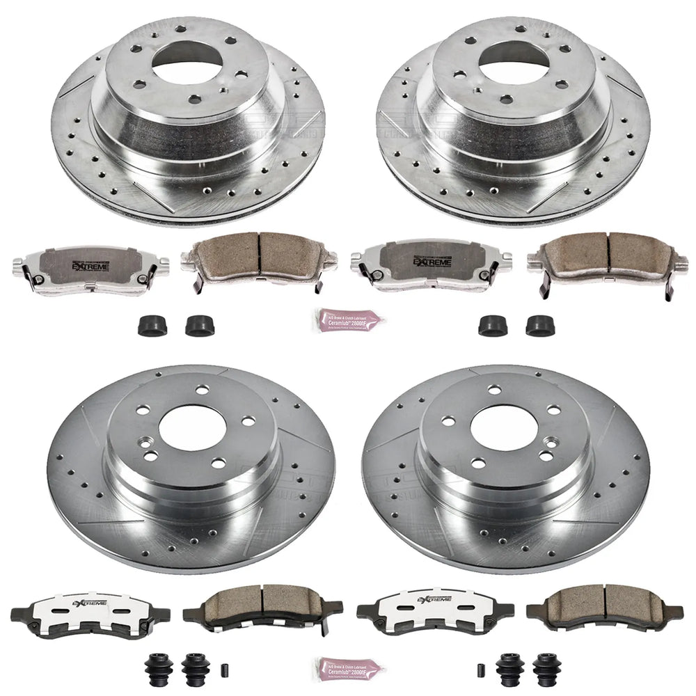 Power Stop 06-07 Buick Rainier Front & Rear Z26 Street Warrior Brake Kit
