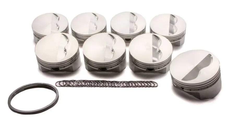 SBC Flat Top Piston Set 4.165 Bore -5cc