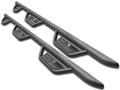 Podium Step LG Wheel-to-Wheel with Bed Access (3 Steps per Side) 3 Inch Main Tube Diameter 2014-2018 (2019 Legacy/Limited) Chevy Silverado/GMC Sierra 1500 6 Foot 6 Inch Bed Double Cab Textured Black NFab