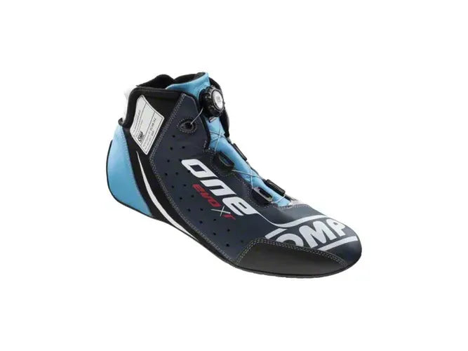 OMP One Evo X R Shoes Blue/Silver/Cyan - Size 42 (Fia 8856-2018)