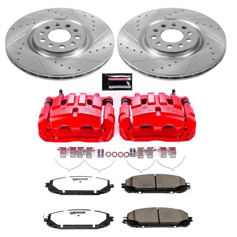 Power Stop 14-16 Jeep Cherokee Front Z23 Evolution Sport Brake Kit w/Calipers