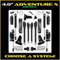 17C F250/F350 4X4 4.0IN ADVENTURE X SYSTEM FRONT AND REAR LIFT KIT