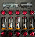 Project Kics R40 Iconix 14x1.50 Classical Lock & Lug Nuts 16+4 (Red Cap)
