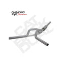 Cat Back Exhaust System For 04.5-07.5 Dodge RAM 2500/3500 4 Inch Split Side Witht Muffler Aluminized Diamond Eye