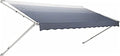 DOMETIC 8500 FRTA 9'L X 8'EXT. SANDSTONE FADE VINYL MANUAL PATIO AWNING W/POLAR WHITE VINYL COVER