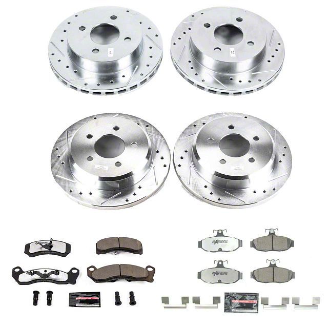 Power Stop 1993 Ford Mustang Front & Rear Z26 Street Warrior Brake Kit