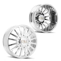 SUMMIT DUALLY FRONT (9110) POLISHED/MILLED SPOKES 20X8.25 8210 115MM 154.2MM