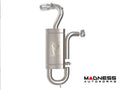 aFe axle-back exhaust installed view