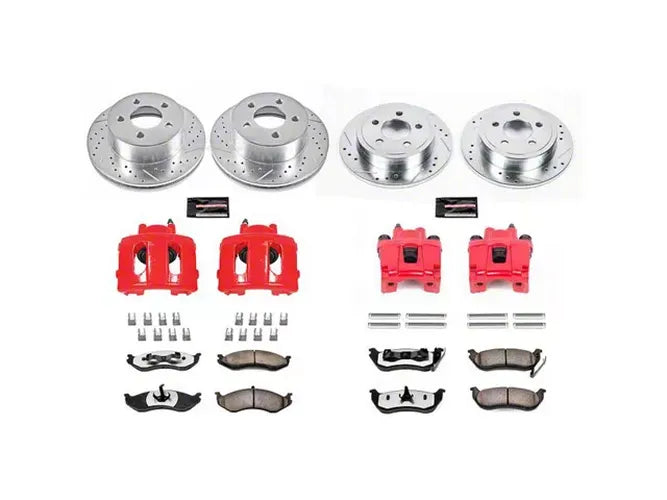 Power Stop 03-06 Jeep Wrangler Front & Rear Z23 Evolution Sport Brake Kit w/Calipers