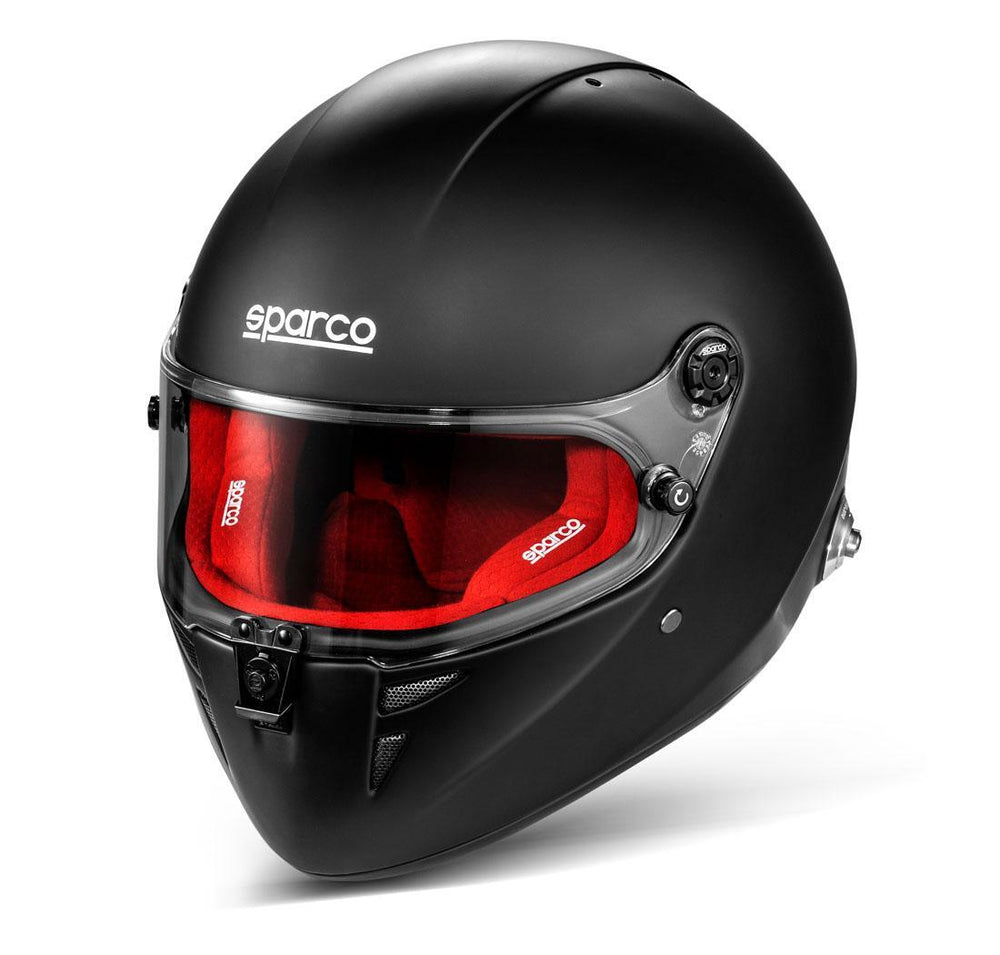 SPARCO Stealth RF Helmet - Small - Matte Black/Red