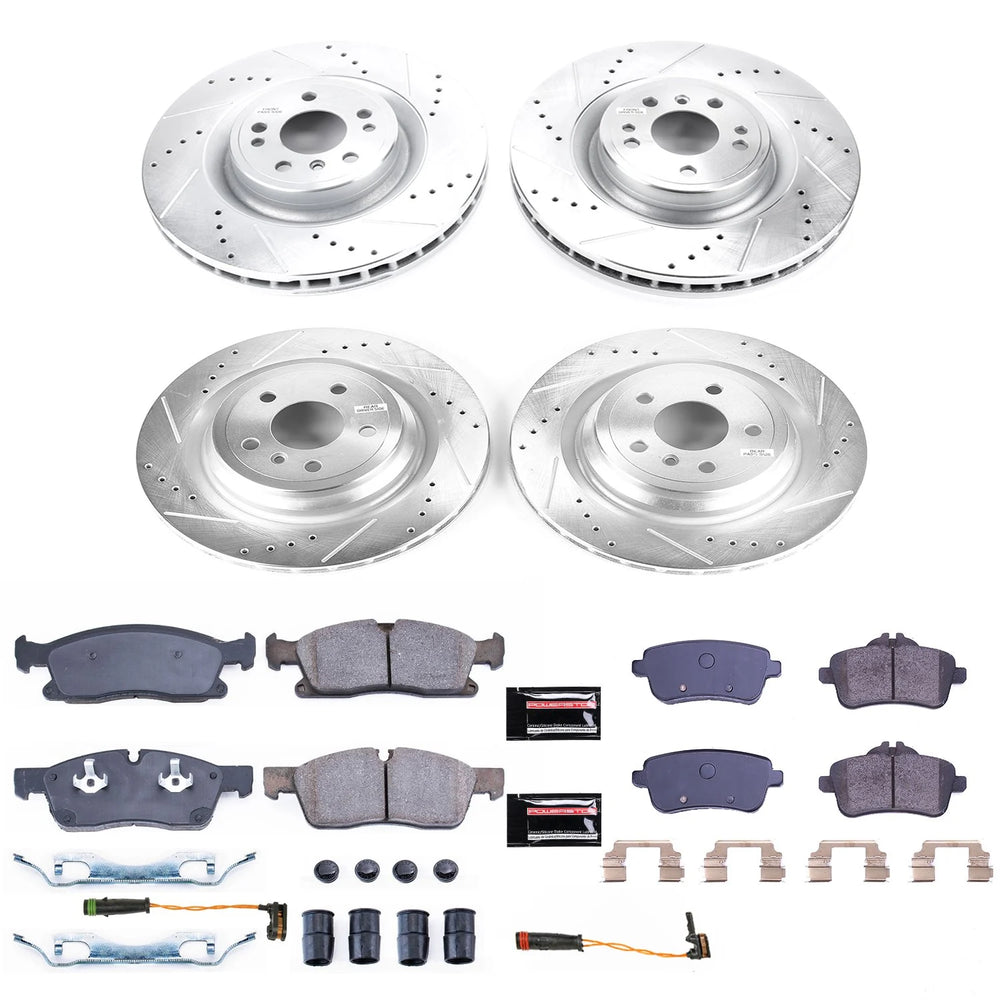 Power Stop 2018 Mercedes-Benz GLE350 Front & Rear Z23 Evolution Sport Brake Kit