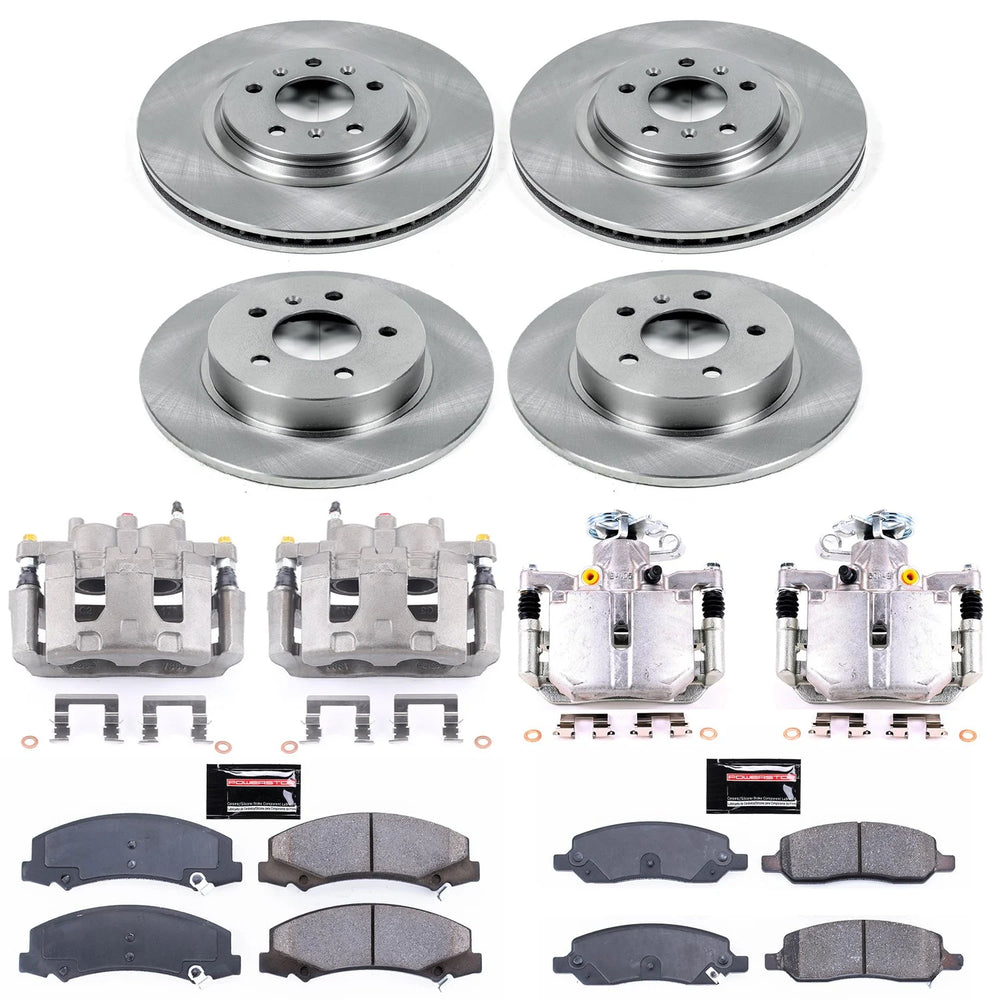 Power Stop 06-11 Buick Lucerne Autospecialty Kit w/ Calipers - Front and Rear