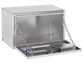 30 X 18X 18IN UNDER BED ALUMINUM BOX TOOL COMPACT 5.4 CU FT CLEAR FINISH