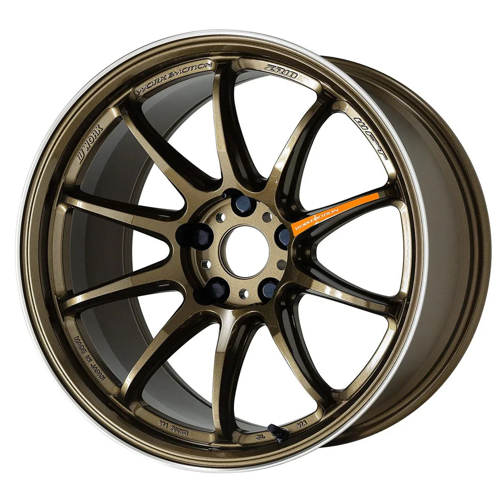 Work Wheels Emotion ZR10 18x9.5 38 5x114.3 (HGLC) Titanium Diamond Lip Cut