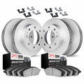 DFC 09-18 Dodge Ram 3500 Front & Rear Geospec Rotors with 5000 Advanced Brake Pads w/Hardware