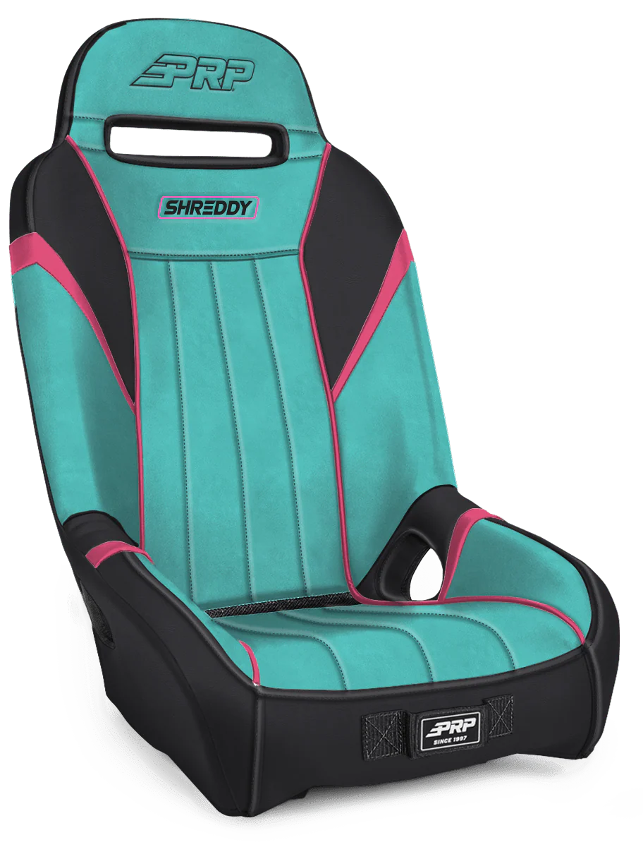 25C POLARIS RZR PRO XP PRO R PRO S FRONT SEAT COVERS WITH COOLED SEATS (PAIR) BLACK AND TEAL