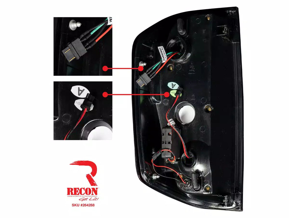 Recon Truck Accessories red tail light