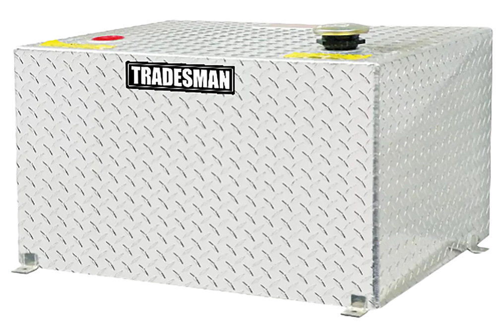 Tradesman Aluminum Rectangular Liquid Storage Tank (55 Gallon Capacity) - Brite